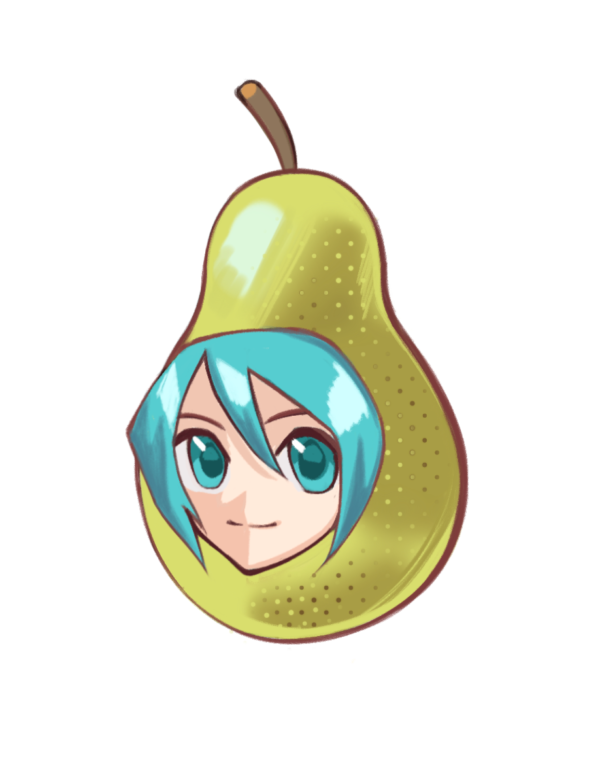 Miku Pear Sticker