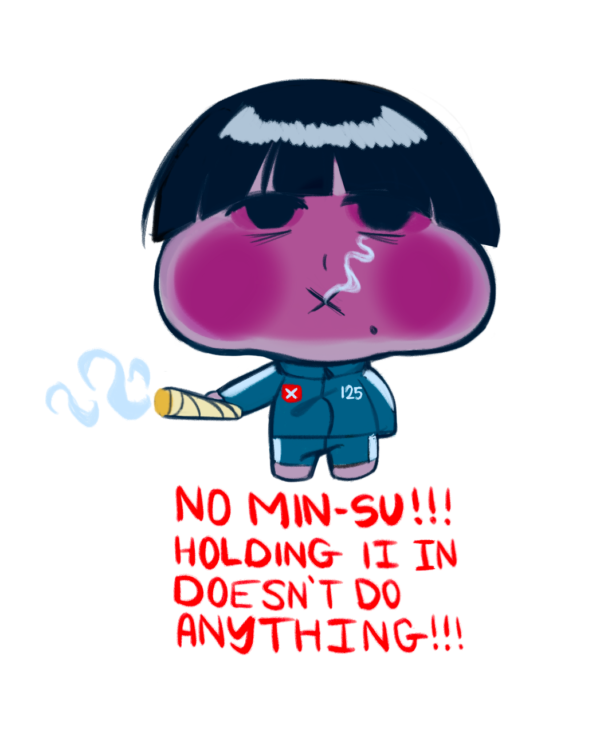 Minsu Red Sticker